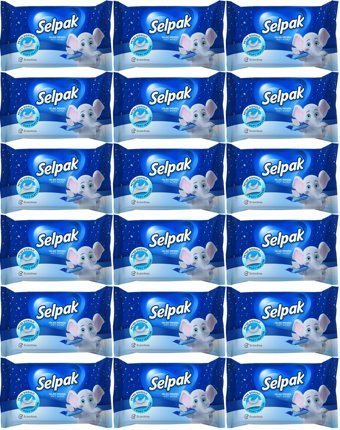 Selpak 10 Yaprak 18'li Paket Islak Mendil