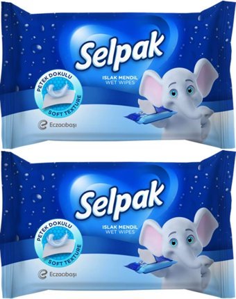 Selpak 10 Yaprak 2'li Paket Islak Mendil