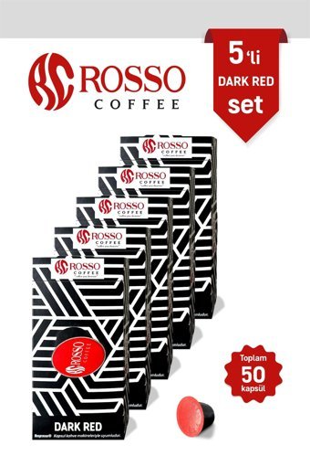 Rosso Coffee Darkred 50'li Espresso Kapsül Kahve
