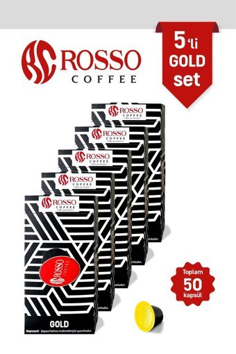 Rosso Coffee Gold 50'li Espresso Kapsül Kahve