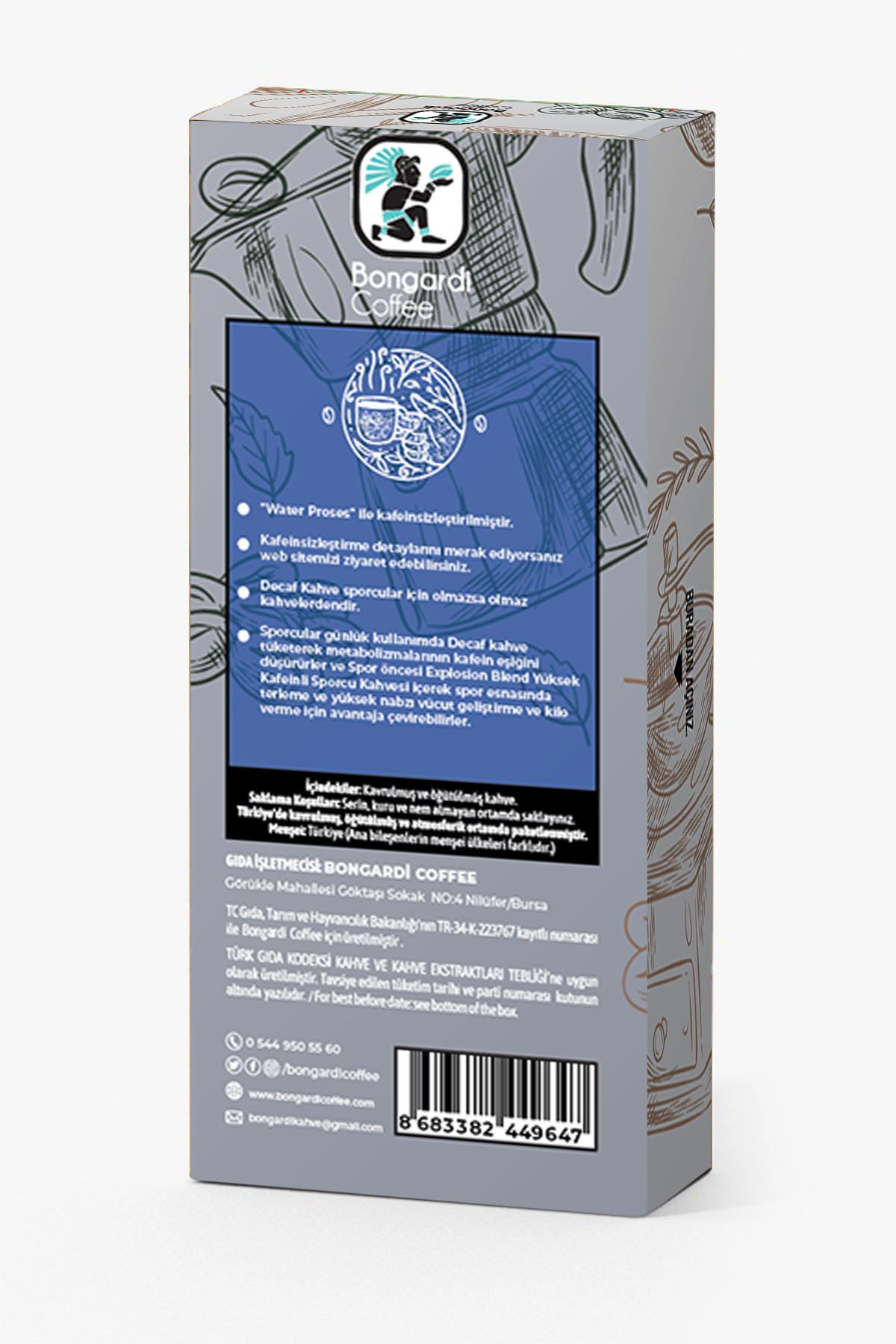 Bongardi Coffee Decaf 10'lu Espresso Kapsül Kahve
