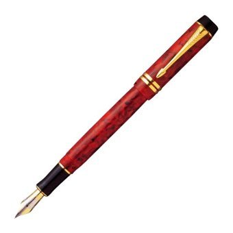Parker D042 Kartuşlu Metal Altın Kaplama Kırmızı Dolma Kalem