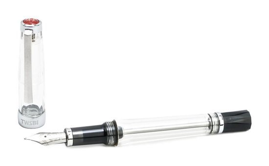 Twsbi M7445970 Pistonlu Akrilik EF Gri Dolma Kalem