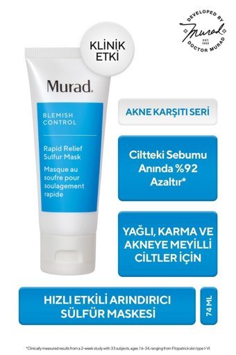 Murad Rapid Relief Sulfur Mask / Hızlı Etkili Arındırıcı Sülfür Maskesi