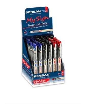Pensan My Sign Plastik 3 Renkli Çok Renkli 36'lı Tükenmez Kalem Seti