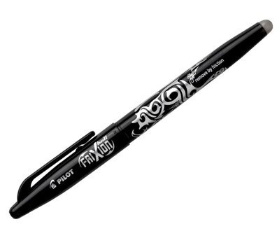 Pilot Frixion Plastik Tek Renkli 0.7 mm Silinebilir Siyah Tekli Tükenmez Kalem