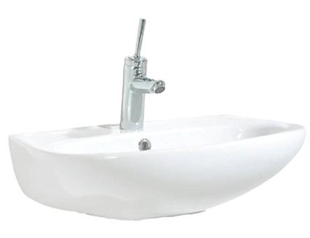 Creavit Sedef Sd055 Klasik Tekli 55 cm Seramik Seramik Dikdörtgen Lavabo Beyaz