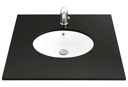 Creavit Tp214 Klasik Tekli 47 cm Seramik Tezgah Altı Dikdörtgen Lavabo Beyaz