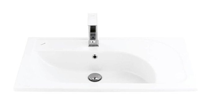 Creavit Trump Tp185 Klasik Tekli 85 cm Seramik Seramik Dikdörtgen Lavabo Beyaz