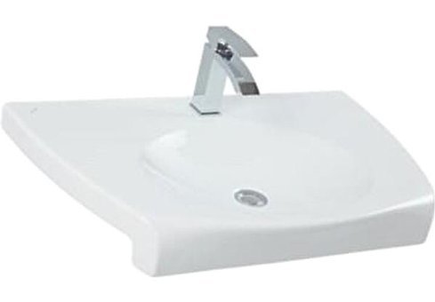 Creavit Slam Tp080 Klasik Tekli 80 cm Seramik Tezgah Üstü Çanak Lavabo Beyaz