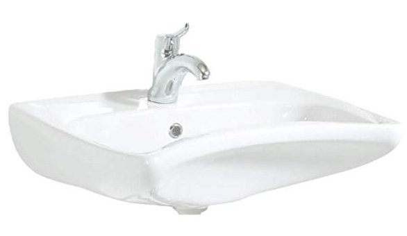 Creavit Bd060 Klasik Tekli 60 cm Seramik Seramik Dikdörtgen Lavabo Beyaz