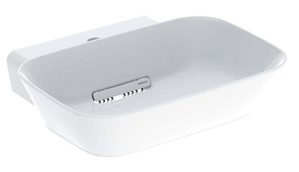 Geberit One Klasik Tekli 50 cm Seramik Tezgah Üstü Çanak Lavabo Beyaz