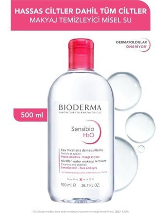 Bioderma Sensibio C Vitaminli Tüm Ciltler Su Bazlı Yüz ve Makyaj Temizleme Suyu 500 ml