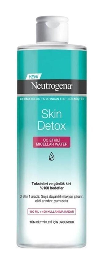 Neutrogena Skin Detox Tüm Ciltler Su Bazlı Yüz Temizleme Suyu 400 ml