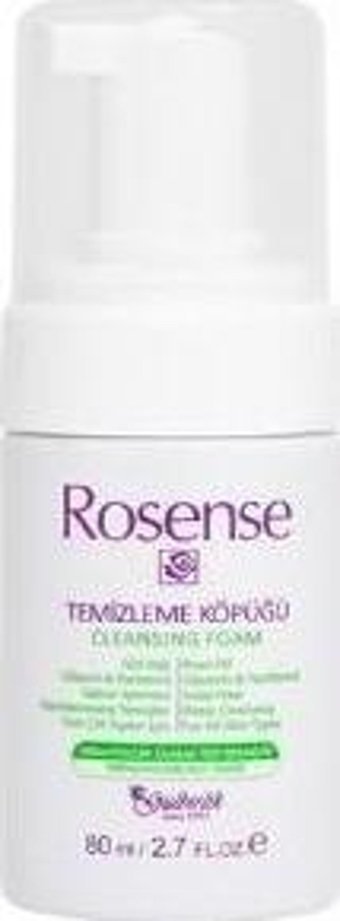 Rosense Cleansing Foam Normal ve Karma Ciltler Yağ Bazlı Yüz Temizleyici Köpüğü 80 ml