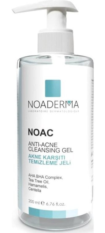 Noaderma Noac C Vitaminli Akneli Ciltler Yağ Bazlı Yüz Temizleme Jeli 200 ml