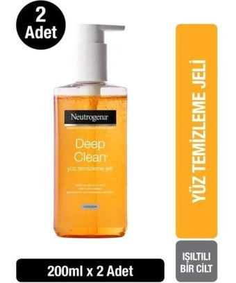Neutrogena Deep Clean Tüm Ciltler Su Bazlı Yüz Temizleme Jeli 2x200 ml