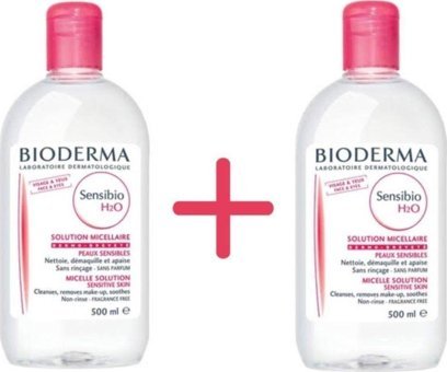 Bioderma Sensıbıo H2O C Vitaminli Hassas ve Normal Ciltler Yağ Bazlı Yüz Temizleme Suyu 2x500 ml