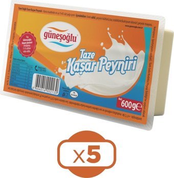 Güneşoğlu Kaşar Peynir 5x600 gr
