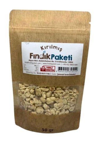 Fındık Paketi Kavrulmuş Tane Fındık 50 gr