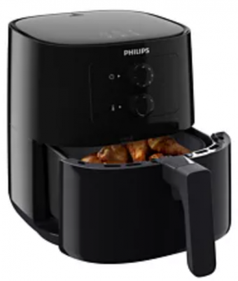 Philips HD9200/90 Airfryer 4.1 lt Tek Hazneli Izgara Yapan Led Ekranlı Yağsız Sıcak Hava Fritözü Siyah