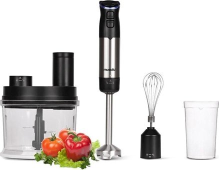 Musullu Msl-2032 1.5 ml Plastik Hazneli Buz Kırıcı 4 Bıçaklı Büyük Blender Seti Siyah