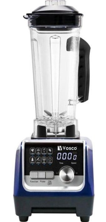 Vosco Bar Blender Pro 2 lt Plastik Hazneli Buz Kırıcı 4 Bıçaklı Büyük Blender Mavi