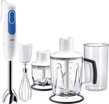 Braun MQ3045 350 ml Plastik Hazneli Çift Bıçaklı Büyük Blender Beyaz