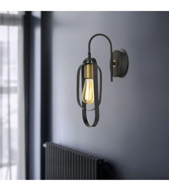 Apliqa Koza Tekli Metal LED Aplik Siyah