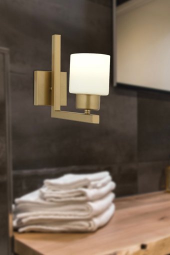Apliqa Torqu Tekli Metal LED Aplik Kahverengi