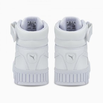 Puma Carina 2.0 Mid 385851-02 Bağcıklı-Cırtlı Kadın Günlük Ayakkabı Beyaz