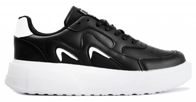 Slazenger Zenia SA12LK244-510 Bağcıklı Kadın Günlük Ayakkabı Siyah