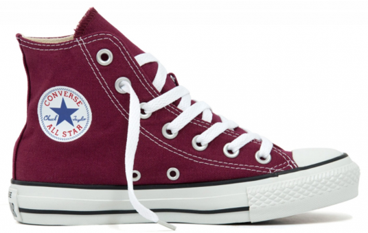 Converse Chuck Taylar All Star M9613C-607 Bağcıklı Unisex Günlük Ayakkabı Bordo