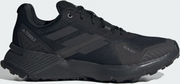 Adidas Terrex Soulstride RAIN.RDY IF5015 Ortopedik Su Geçirmez Bağcıklı Traxion Erkek Koşu Ayakkabısı Siyah