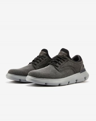 Skechers Garza Romano 204573-BLK Ortopedik Bağcıklı Erkek Günlük Ayakkabı Siyah