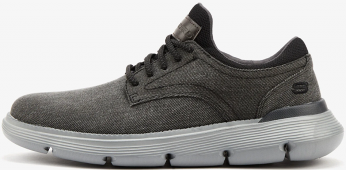 Skechers Garza Romano 204573-BLK Ortopedik Bağcıklı Erkek Günlük Ayakkabı Siyah