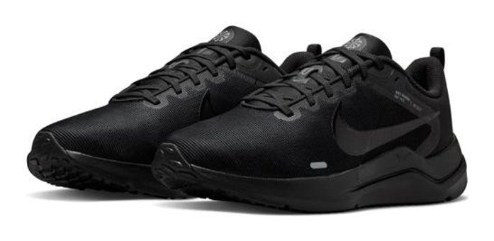 Nike Downshifter 12 DD9293-002 Bağcıklı Erkek Koşu Ayakkabısı Siyah