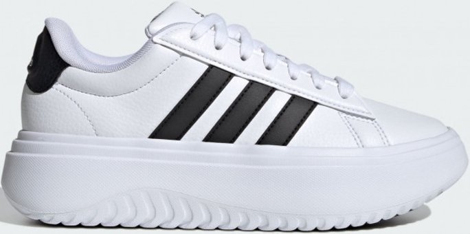 Adidas Grand Court Platform IE1092 Ortopedik Bağcıklı Eva Kadın Günlük Ayakkabı Beyaz