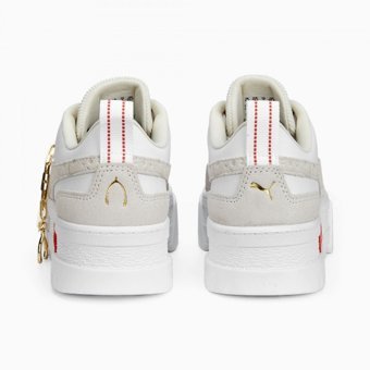 Puma Mayze Lucky Charm 389585-01 Ortopedik Bağcıklı Kadın Günlük Ayakkabı Beyaz