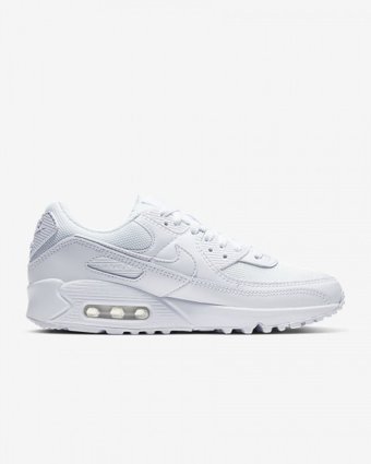 Nike Air Max 90 CQ2560-100 Bağcıklı Halı Saha Ayakkabısı Beyaz