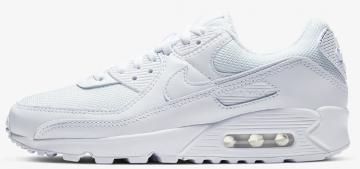 Nike Air Max 90 CQ2560-100 Bağcıklı Halı Saha Ayakkabısı Beyaz