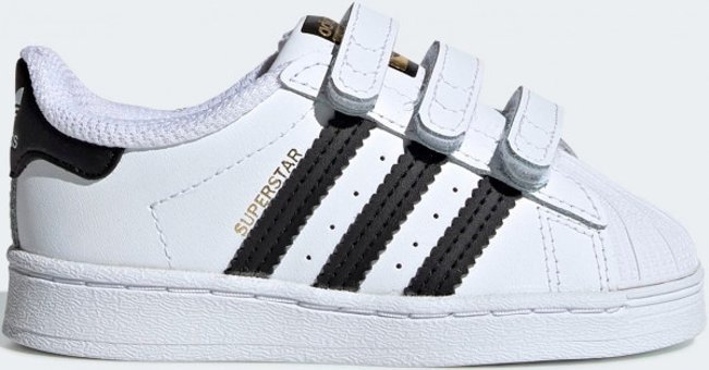 Adidas Superstar EF4842 Ortopedik Cırtlı Erkek Çocuk Günlük Ayakkabı Beyaz