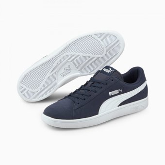 Puma Smash V2 364989-04 Bağcıklı Unisex Günlük Ayakkabı Lacivert