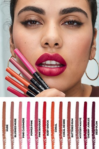 Avon Mystery Mauve Asansörlü İnce Mat Dudak Kalemi Bordo