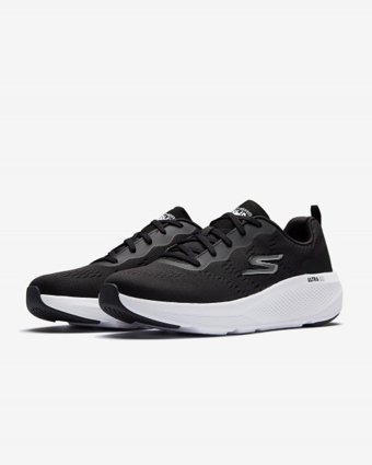 Skechers Go Run Elevate 128319-BLK Ortopedik Bağcıklı Kadın Koşu Ayakkabısı Siyah