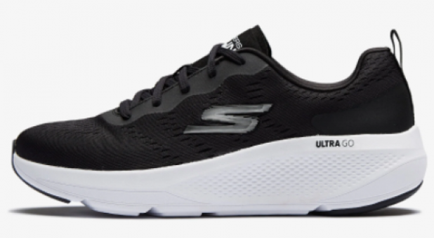 Skechers Go Run Elevate 128319-BLK Ortopedik Bağcıklı Kadın Koşu Ayakkabısı Siyah