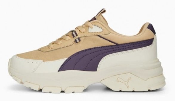 Puma Cassia Via 389223-05 Ortopedik Bağcıklı Kadın Günlük Ayakkabı Bej