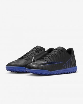 Nike Mercurial Vapor 15 Club DJ5968-040 Bağcıklı Halı Saha Ayakkabısı Siyah