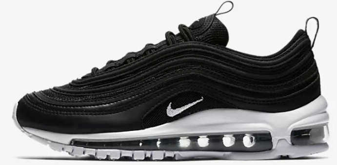 Nike Air Max 97 921522-001 Ortopedik Bağcıklı Erkek Çocuk Günlük Ayakkabı Siyah