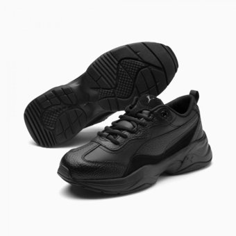 Puma Cilia Lux 370282-07 Ortopedik Bağcıklı Kadın Günlük Ayakkabı Siyah